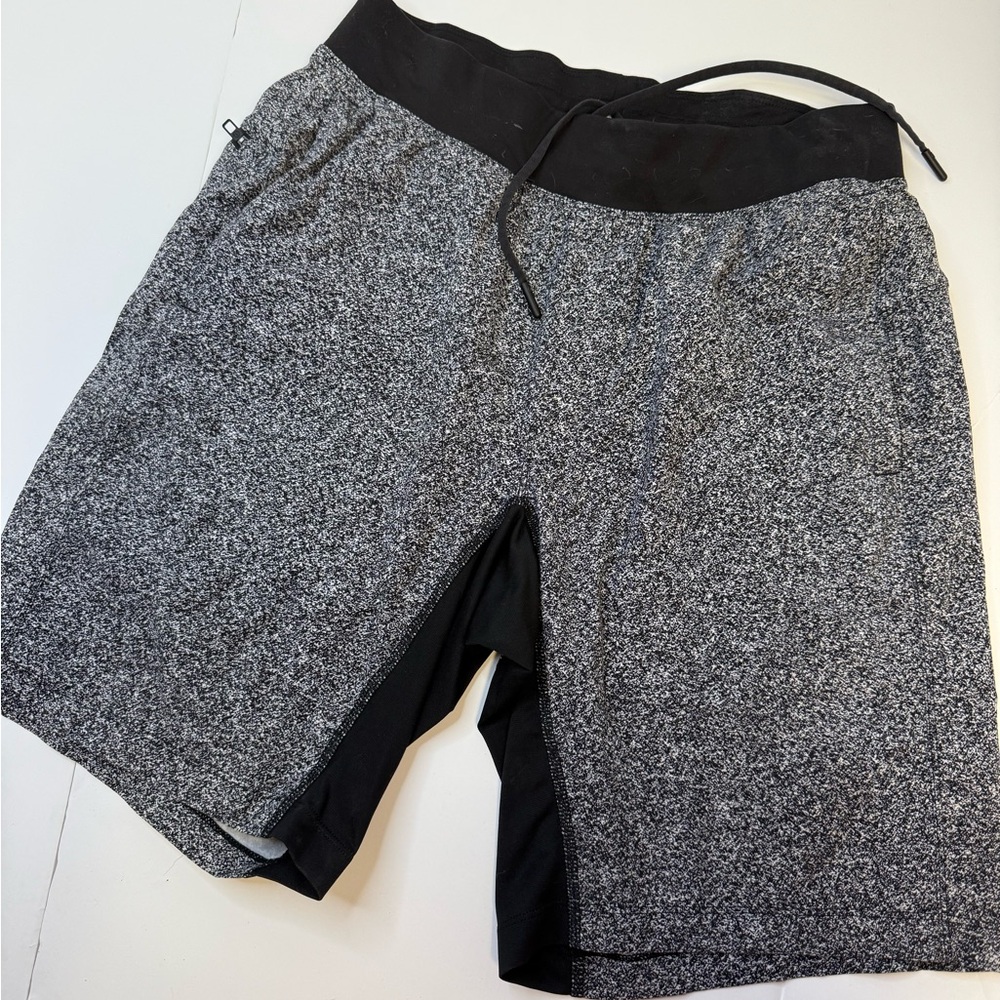 Men's Lululemon Black and Gray Athletic Shorts